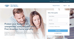 Desktop Screenshot of homewarranty.firstam.com