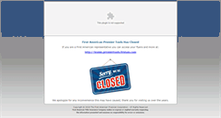 Desktop Screenshot of premiertools.firstam.com