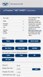 Mobile Screenshot of netsheet.firstam.com